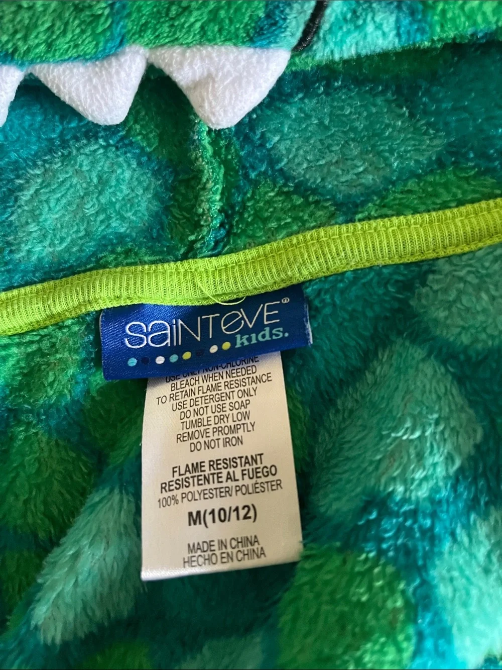 Cozy Green & Teal Hooded Kids One-Piece Bodysuit